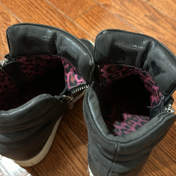 Mossimo Supply Company big kids high top sneaker wedge shoe size 4 - Picture 6 of 11